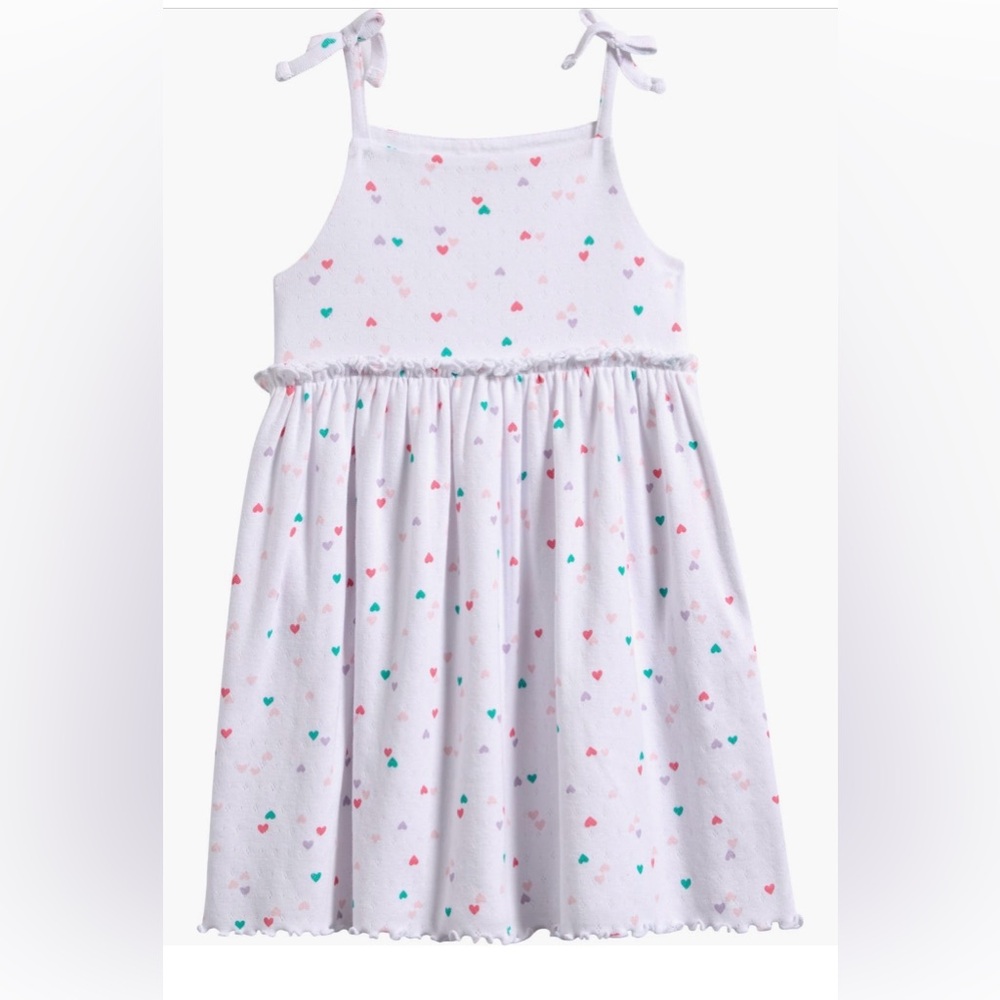 Tucker + Tate White Sundress with Multicolor Heart Print